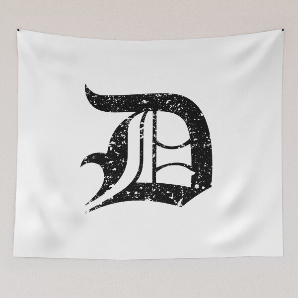 Item preview, Capital Letter D - Eroded / Distressed Gothic Blackletter Script / Old English Font (Black) designed and sold by STUDIO-72.