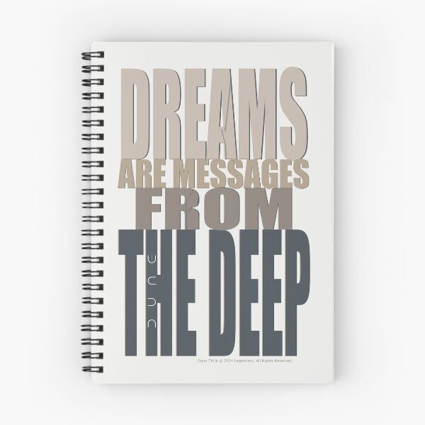 Item preview, DUNE. Dreams Are Messages From The Deep (pale cream background) designed and sold by bekksa.
