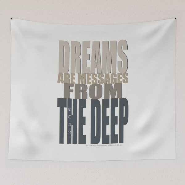 Item preview, DUNE. Dreams Are Messages From The Deep (pale cream background) designed and sold by bekksa.