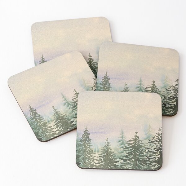 Item preview, Trees in Layers designed and sold by Lisa Neuman Watercolors.
