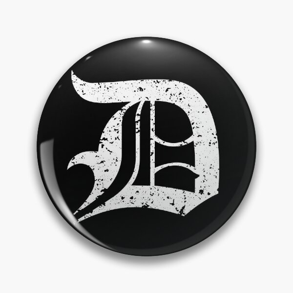 Item preview, Capital Letter D - Eroded / Distressed Gothic Blackletter Script / Old English Font (White) designed and sold by STUDIO-72.