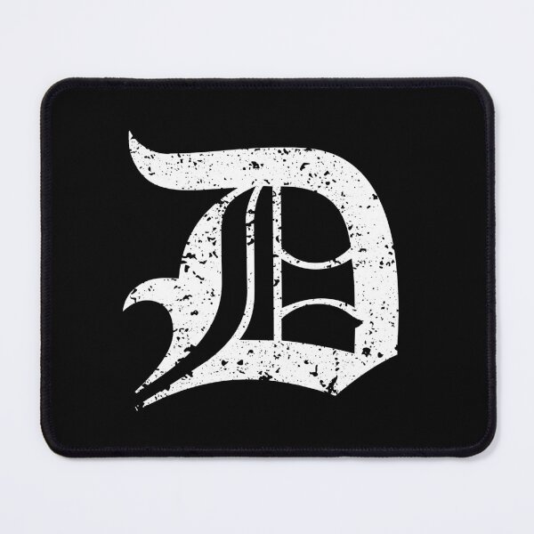 Item preview, Capital Letter D - Eroded / Distressed Gothic Blackletter Script / Old English Font (White) designed and sold by STUDIO-72.