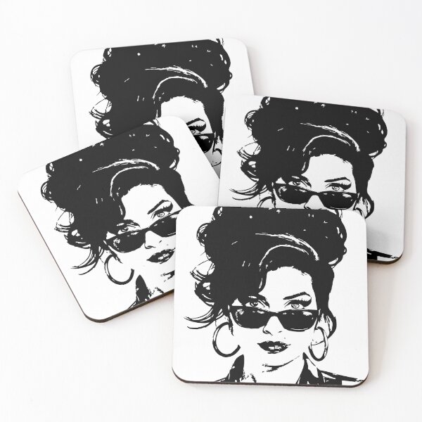 Item preview, Simple Amy Winehouse Portrait - Black & White designed and sold by Hen-C-Art.