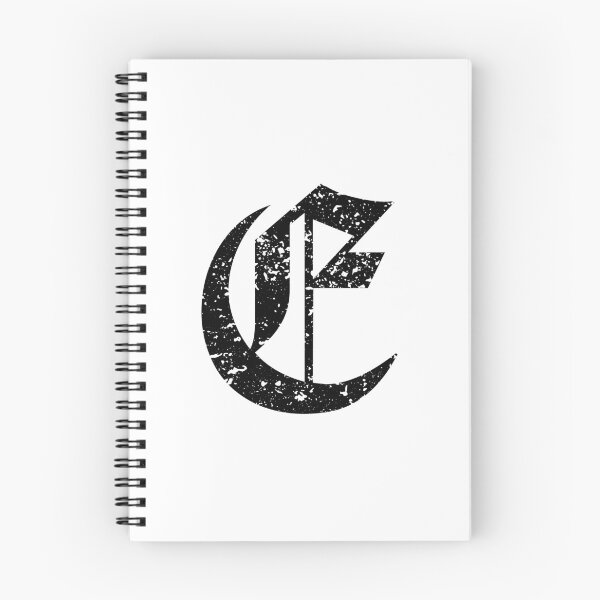 Item preview, Capital Letter E - Eroded / Distressed Gothic Blackletter Script / Old English Font (Black) designed and sold by STUDIO-72.