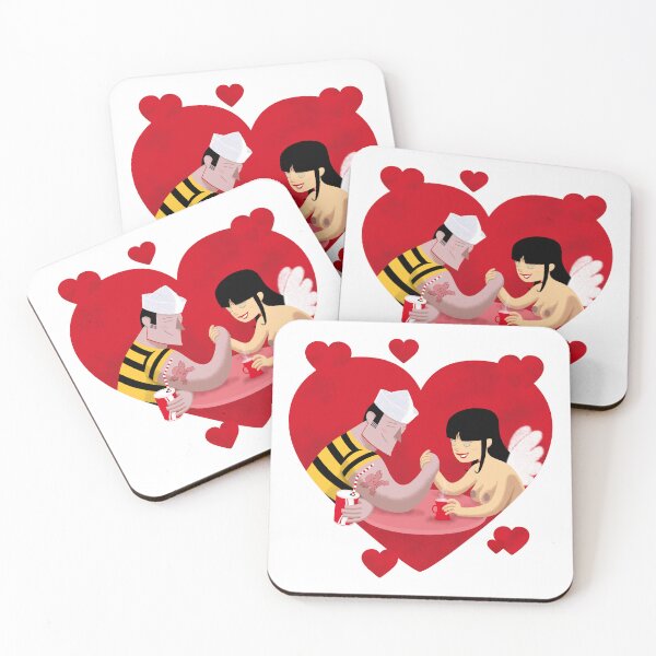Item preview, couple in love. Modern Romantic Illustration designed and sold by ParissiFriends.