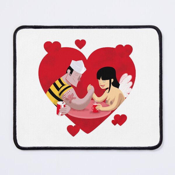 Item preview, couple in love. Modern Romantic Illustration designed and sold by ParissiFriends.