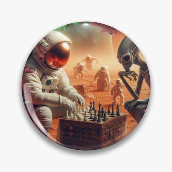 Item preview, Alien and Astranaut Chess Match designed and sold by Dogandesighn.