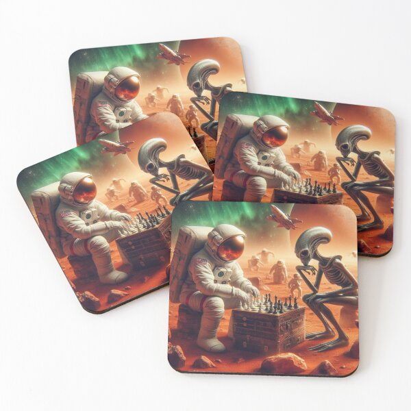 Item preview, Alien and Astranaut Chess Match designed and sold by Dogandesighn.