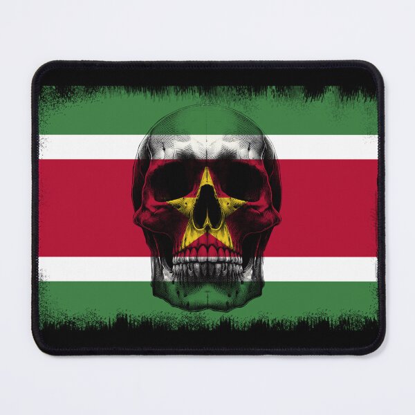 Item preview, SURINAME SKULL FLAG NATION RAREART COUNTRY HALLOWEEN #ogirdor designed and sold by ogirdorgraphics.