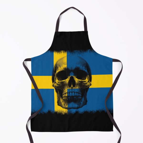 Item preview, SWEDEN SKULL FLAG NATION RAREART COUNTRY HALLOWEEN #ogirdor designed and sold by ogirdorgraphics.
