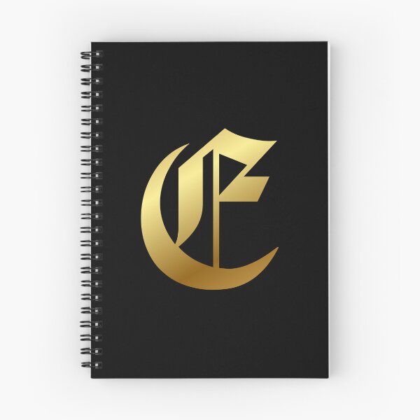 Item preview, Capital Letter E - Foil Gold Effect Gothic Blackletter Script / Old English Font designed and sold by STUDIO-72.