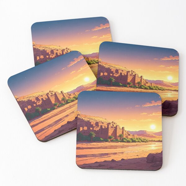 Item preview, Ait Benhaddou: Sunset Glow Over Ancient Kasbahs designed and sold by LSVart.