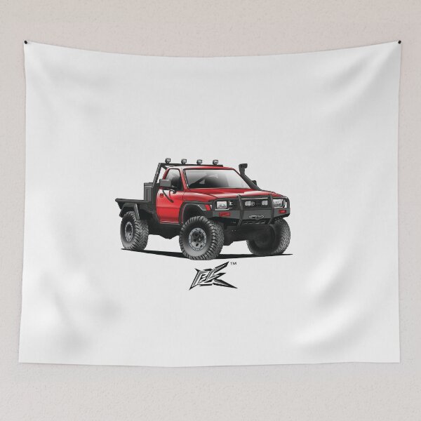 Item preview, toyota hilux ln106 ute red designed and sold by NaquashM.