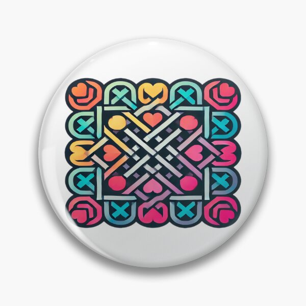 Item preview, Vibrant Symmetrical Patterns with Luminous Mosaic Effect and Abstract Symbols - Modern Harmony designed and sold by KreaDesignOne.