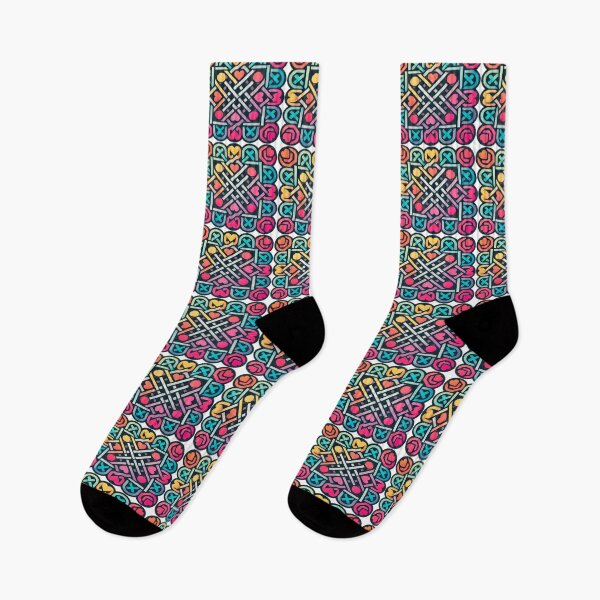 Item preview, Vibrant Symmetrical Patterns with Luminous Mosaic Effect and Abstract Symbols - Modern Harmony designed and sold by KreaDesignOne.