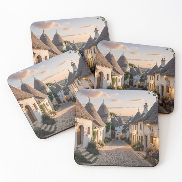 Item preview, Alberobello, Italy: Golden Sunset on the Trulli designed and sold by LSVart.