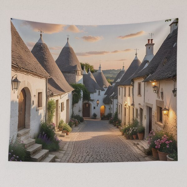 Item preview, Alberobello, Italy: Golden Sunset on the Trulli designed and sold by LSVart.