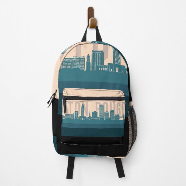 Item preview, baton rouge skyline retro beige green designed and sold by BekimART2.