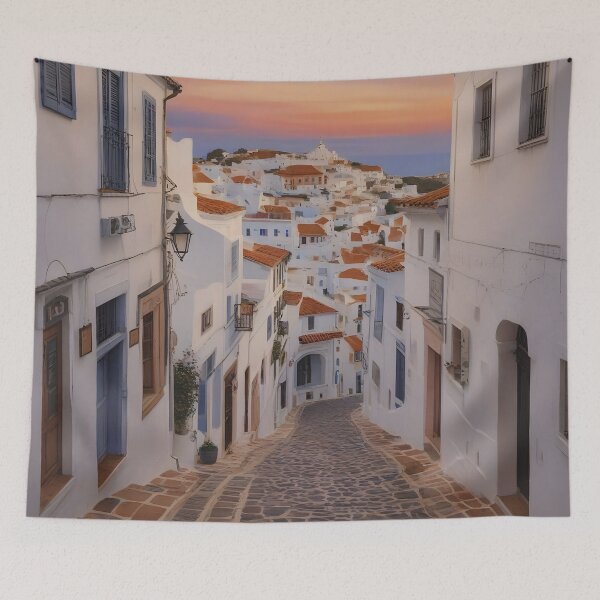 Item preview, Albufeira Old Town: Sunset Radiance in Portugal designed and sold by LSVart.
