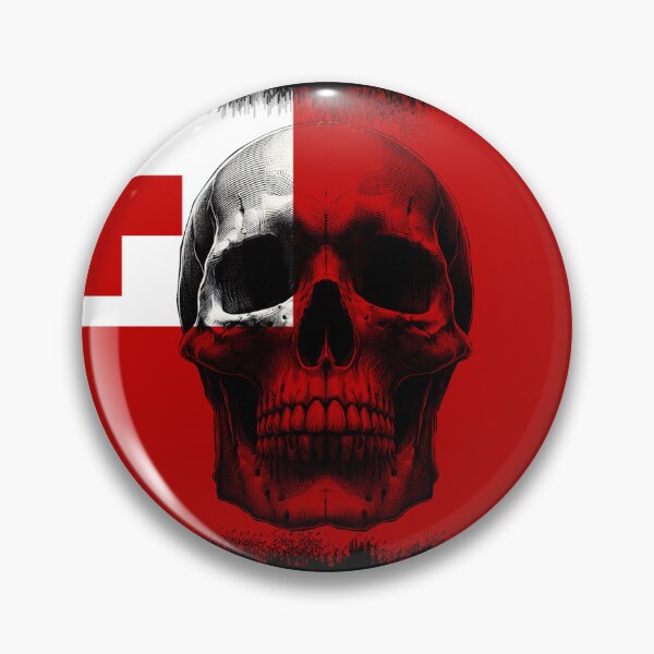 Item preview, TONGA SKULL FLAG NATION RAREART COUNTRY HALLOWEEN #ogirdor designed and sold by ogirdorgraphics.