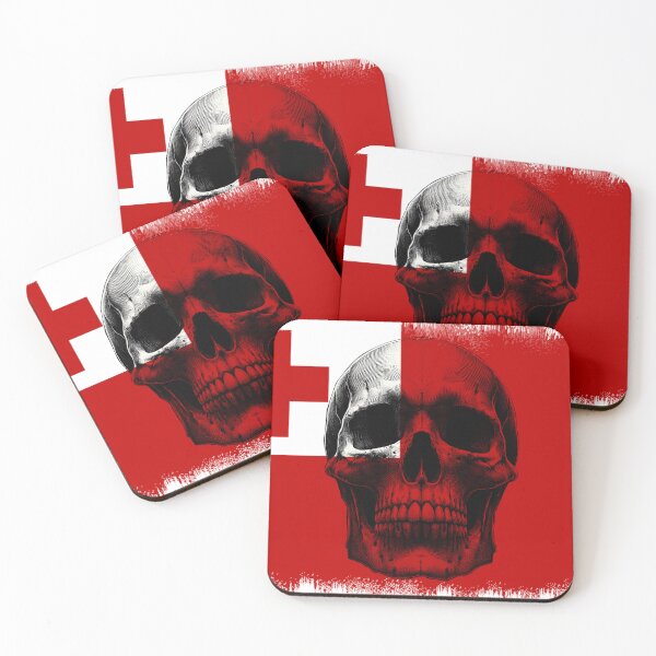 Item preview, TONGA SKULL FLAG NATION RAREART COUNTRY HALLOWEEN #ogirdor designed and sold by ogirdorgraphics.