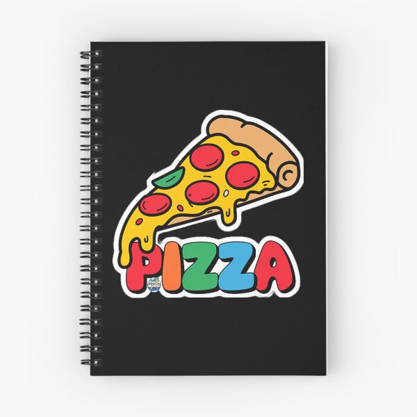 Artikelvorschau, Bunter Pizzastück-Text-Kunst-Entwurf entworfen und verkauft von SteezeeStore.