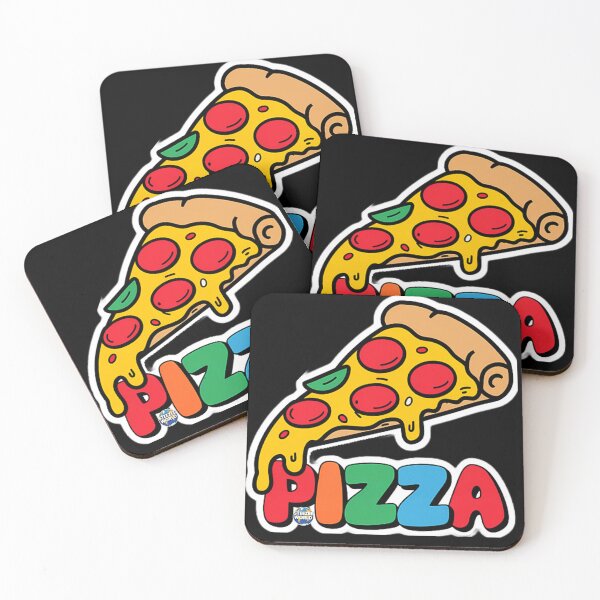 Item preview, Colorful Pizza Slice Text Art Design designed and sold by SteezeeStore.