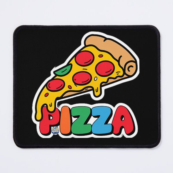 Item preview, Colorful Pizza Slice Text Art Design designed and sold by SteezeeStore.