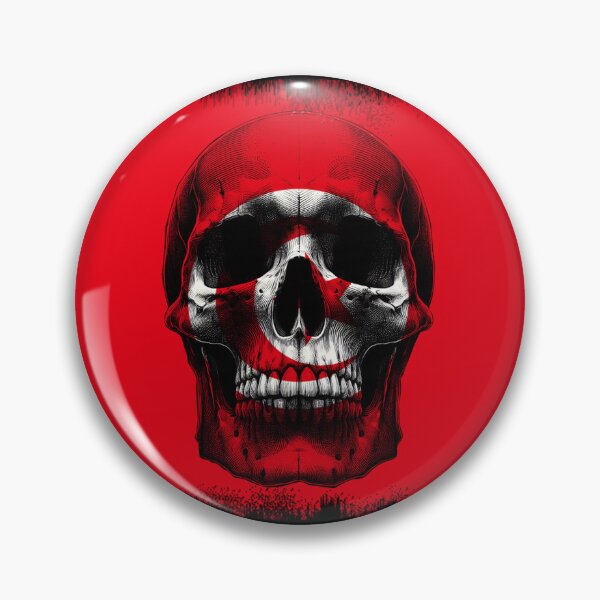 Item preview,  TUNISIA SKULL FLAG NATION RAREART COUNTRY HALLOWEEN #ogirdor designed and sold by ogirdorgraphics.