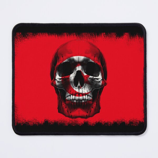 Item preview, TUNISIA SKULL FLAG NATION RAREART COUNTRY HALLOWEEN #ogirdor designed and sold by ogirdorgraphics.