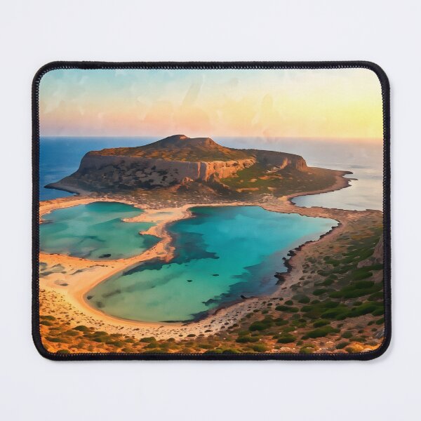 Item preview, Balos Lagoon: Turquoise Sunset Splendor in Crete designed and sold by LSVart.