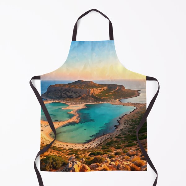 Item preview, Balos Lagoon: Turquoise Sunset Splendor in Crete designed and sold by LSVart.