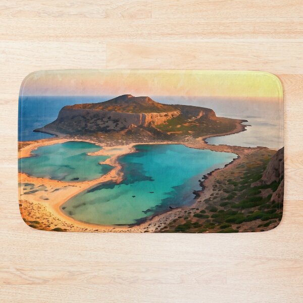 Item preview, Balos Lagoon: Turquoise Sunset Splendor in Crete designed and sold by LSVart.