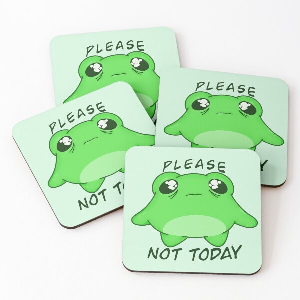Item preview, Please Not Today Frog designed and sold by StarsFrogEscape.