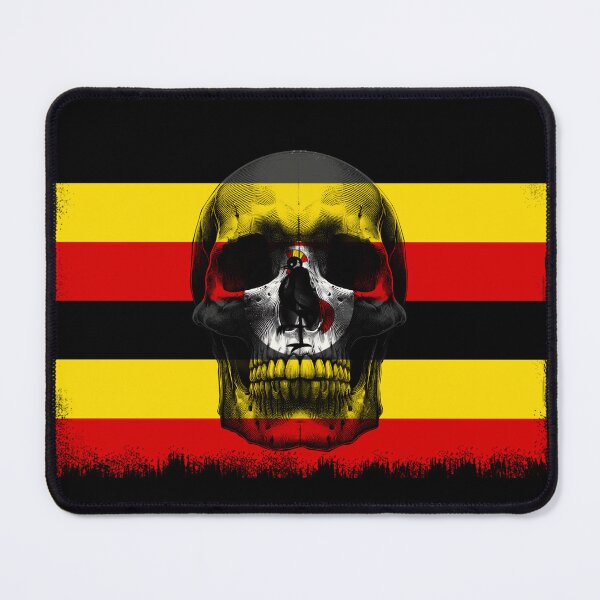 Item preview, UGANDA SKULL FLAG NATION RAREART COUNTRY HALLOWEEN #ogirdor designed and sold by ogirdorgraphics.