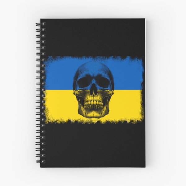 Item preview, UKRAINE SKULL FLAG NATION RAREART COUNTRY HALLOWEEN #ogirdor designed and sold by ogirdorgraphics.