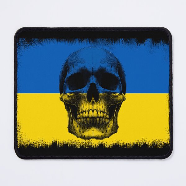Item preview, UKRAINE SKULL FLAG NATION RAREART COUNTRY HALLOWEEN #ogirdor designed and sold by ogirdorgraphics.