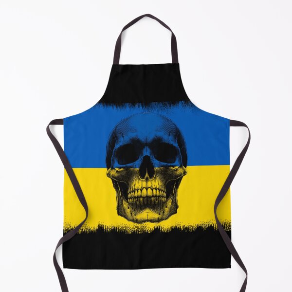 Item preview, UKRAINE SKULL FLAG NATION RAREART COUNTRY HALLOWEEN #ogirdor designed and sold by ogirdorgraphics.