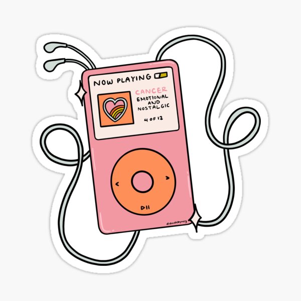 Artikel-Vorschau von Sternzeichen Krebs MP3, designt und verkauft von doodlebymeg.