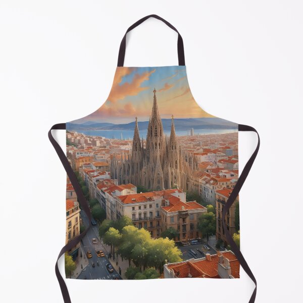 Item preview, Barcelona, Spain: Iconic Sagrada Familia Amid Vibrant Cityscape designed and sold by LSVart.