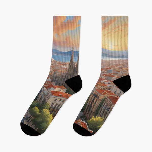 Item preview, Barcelona, Spain: Iconic Sagrada Familia Amid Vibrant Cityscape designed and sold by LSVart.