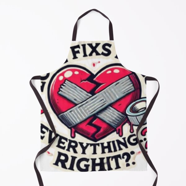 Item preview, Heart with Tape - "Love Fixes Everything" Inspirational Design designed and sold by Adellisa.