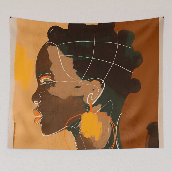 Item preview, Abstract Art Girl Portrait designed and sold by ThingDesign.