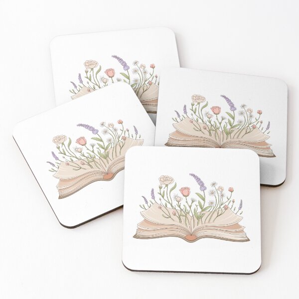 Item preview, Magical Vintage Book with Blooming Flowers designed and sold by designedbyNil.