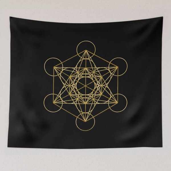 Item preview, Metatron’s Cube - Gold Lines Version 2 designed and sold by SilverFantasy.