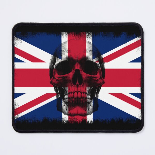 Item preview, UNITED KINGDOM SKULL FLAG NATION RAREART COUNTRY HALLOWEEN #ogirdor designed and sold by ogirdorgraphics.