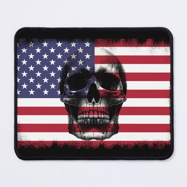 Item preview, UNITED STATES SKULL FLAG NATION RAREART COUNTRY HALLOWEEN #ogirdor designed and sold by ogirdorgraphics.