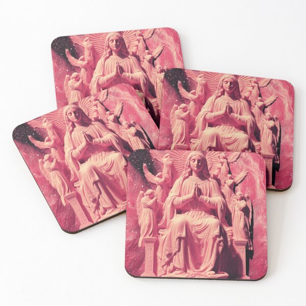 Item preview, Mary Queen of Heaven with Angels - Ethereal Religious Artwork designed and sold by Nicholas Panek.