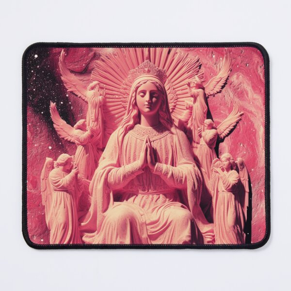 Item preview, Mary Queen of Heaven with Angels - Ethereal Religious Artwork designed and sold by Nicholas Panek.