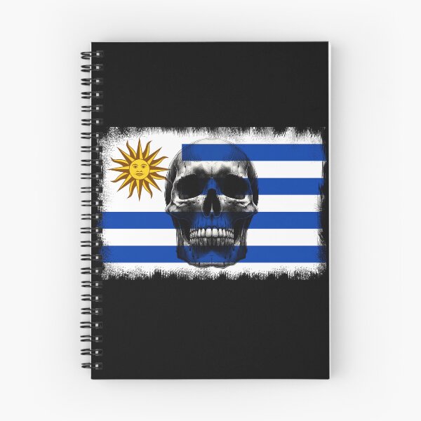 Item preview, URUGUAY SKULL FLAG NATION RAREART COUNTRY HALLOWEEN #ogirdor designed and sold by ogirdorgraphics.